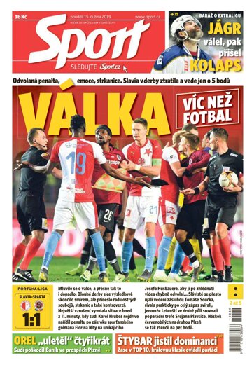 Obálka e-magazínu Sport 15.4.2019