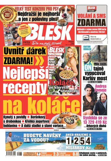 Obálka e-magazínu Blesk 2.8.2019