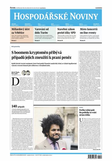 Obálka e-magazínu Hospodářské noviny 102 - 27.5.2021
