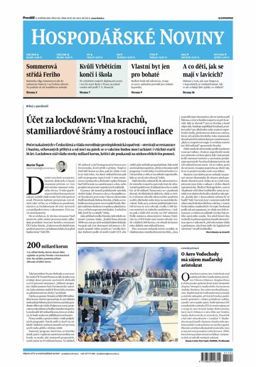 Obálka e-magazínu Hospodářské noviny 104 - 31.5.2021