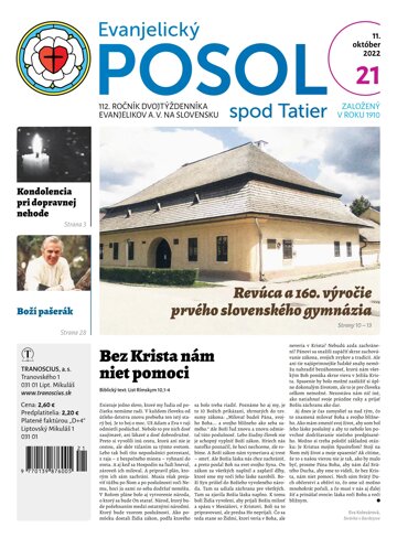 Obálka e-magazínu Evanjelický posol spod Tatier 21/2022