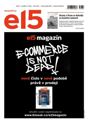 Obálka e-magazínu E15 6.2.2023