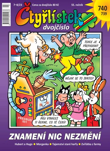 Obálka e-magazínu Čtyřlístek 7-8/2023