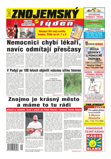 Obálka e-magazínu Znojemský týden 41/2023