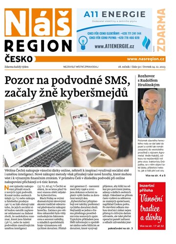 Obálka e-magazínu Náš Region - Česko 50/2023