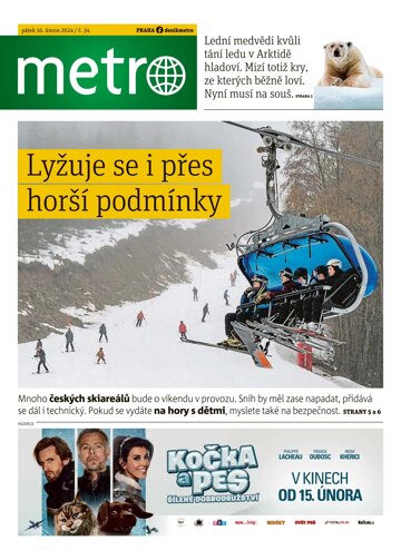 Obálka e-magazínu deník METRO 16.2.2024