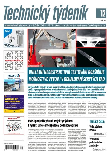 Obálka e-magazínu Technický týdeník 12/2025