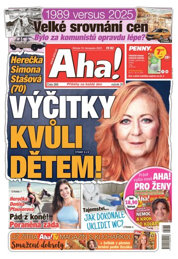 Obálka e-magazínu AHA! 19.11.2025