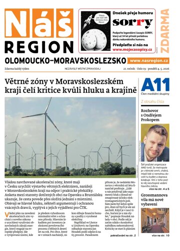 Obálka e-magazínu Náš Region - Olomoucko/Moravskoslezsko 19/2026