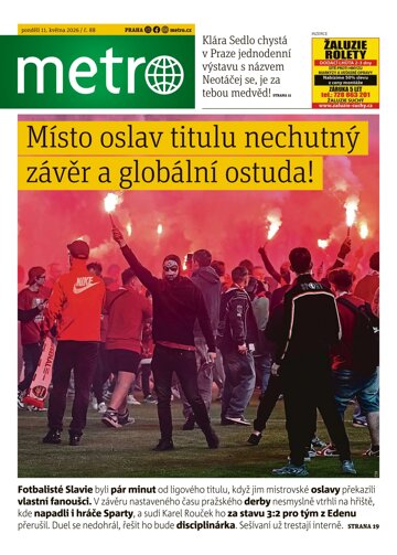 Obálka e-magazínu deník METRO 11.5.2026