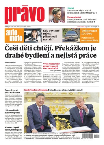 Obálka e-magazínu Deník Právo 25.9.2026