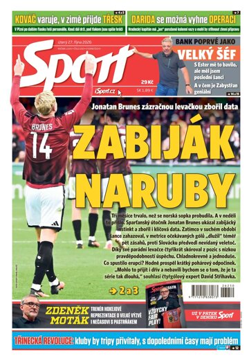 Obálka e-magazínu Sport 27.10.2026