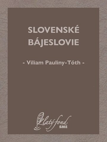 Obálka knihy Slovenské bájeslovie