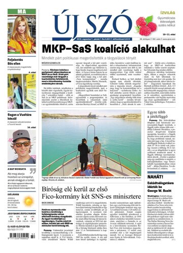 Obálka e-magazínu Új Szó 7.8.2015