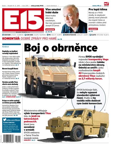 Obálka e-magazínu E15 14.12.2015