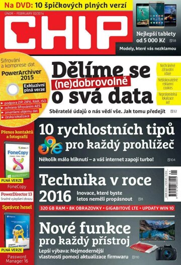 Obálka e-magazínu CHIP 2/2016