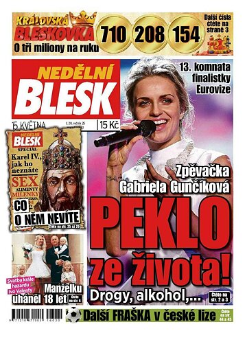 Obálka e-magazínu Nedělní Blesk 15.5.2016