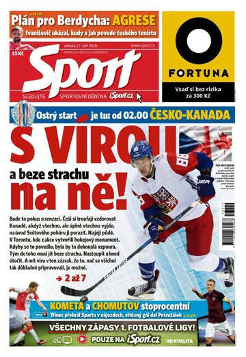 Obálka e-magazínu Sport 17.9.2016