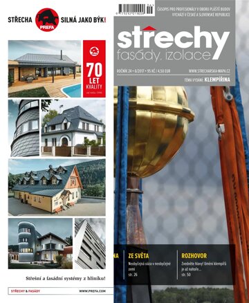 Obálka e-magazínu Střechy-Fasády-Izolace 6/2017