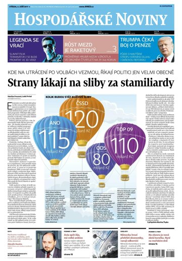 Obálka e-magazínu Hospodářské noviny 172 - 6.9.2017