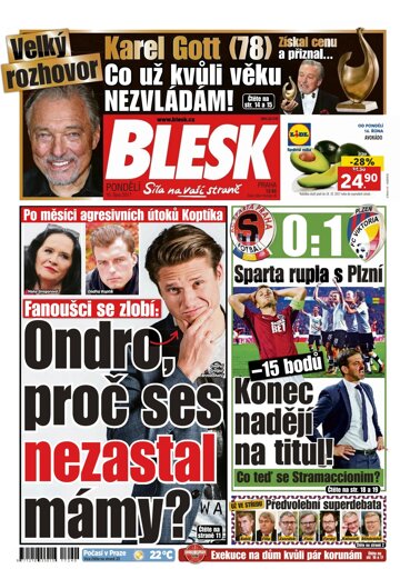 Obálka e-magazínu Blesk 16.10.2017