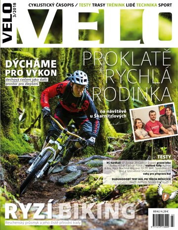 Obálka e-magazínu Velo 3/2018