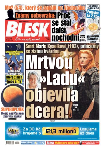 Obálka e-magazínu Blesk 22.1.2019