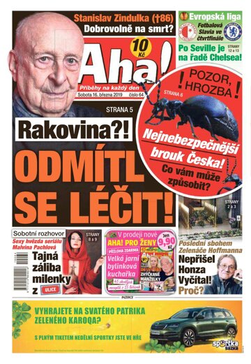 Obálka e-magazínu AHA! 16.3.2019