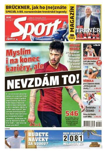 Obálka e-magazínu Sport 8.11.2019