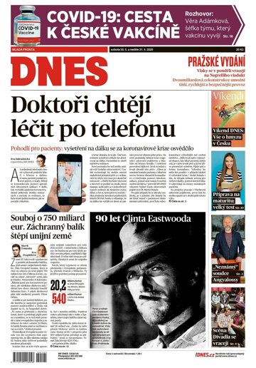 Obálka e-magazínu MF Dnes 30.5.2020