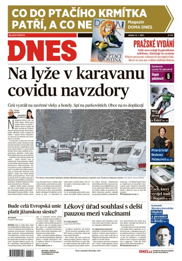 Obálka e-magazínu MF Dnes 13.1.2021