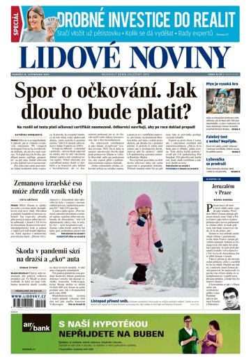 Obálka e-magazínu Lidové noviny 8.11.2021