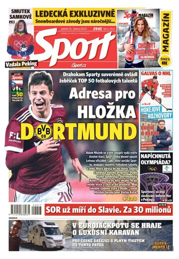Obálka e-magazínu Sport 21.1.2022