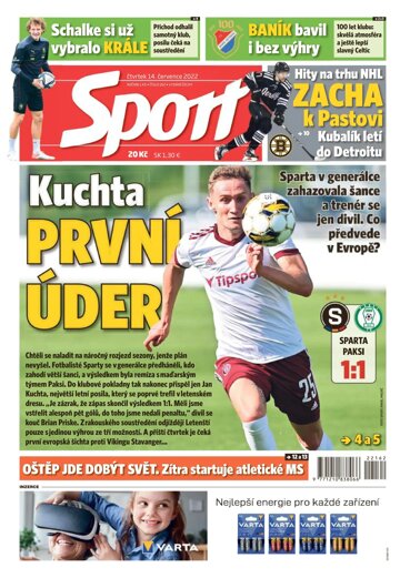 Obálka e-magazínu Sport 14.7.2022