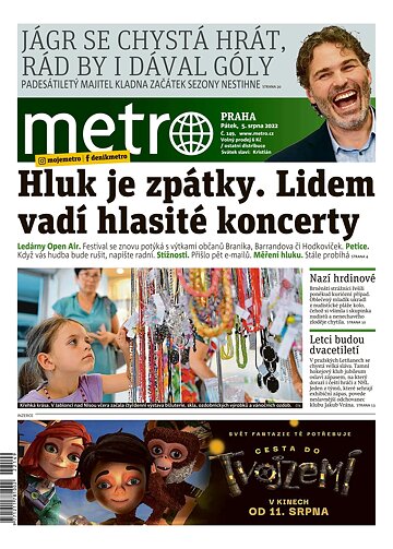 Obálka e-magazínu deník METRO 5.8.2022