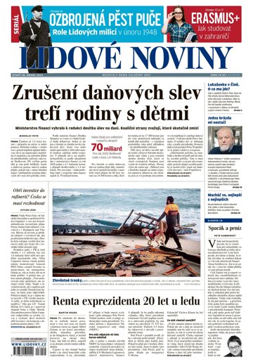 Obálka e-magazínu Lidové noviny 28.2.2023