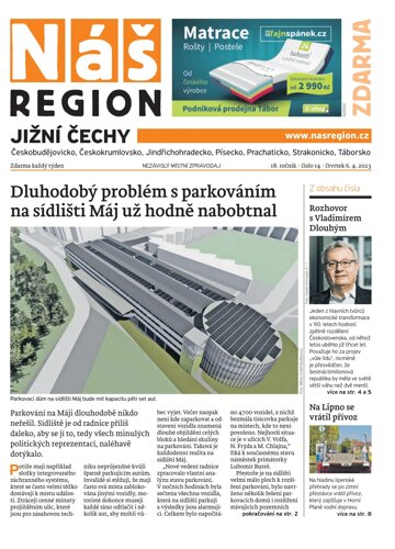 Obálka e-magazínu Náš Region - Jižní Čechy 14/2023