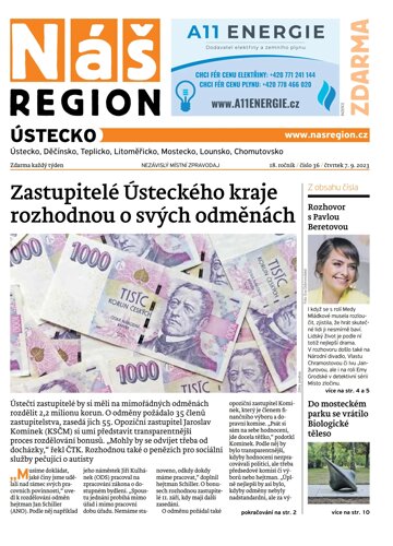 Obálka e-magazínu Náš Region - Ústecko 36/2023