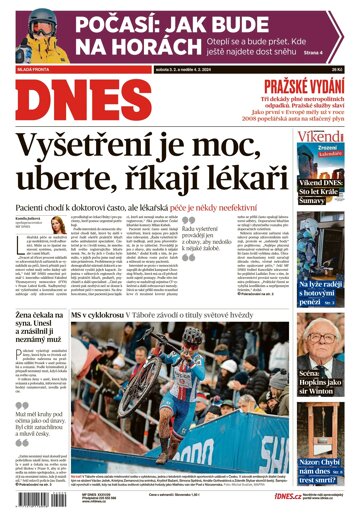 Obálka e-magazínu MF Dnes 3.2.2024