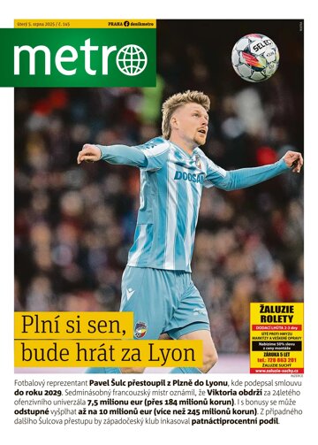 Obálka e-magazínu deník METRO 5.8.2025