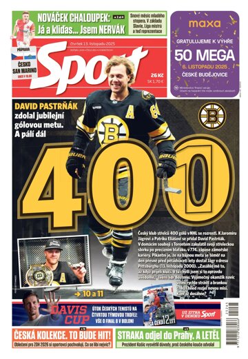 Obálka e-magazínu Sport 13.11.2025