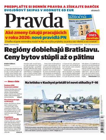 Obálka e-magazínu Pravda 31. 12. 2025