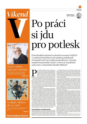 Obálka e-magazínu Hospodářské noviny - příloha Víkend 026 - 6.2.2026 Víkend