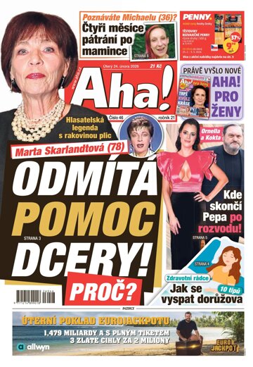 Obálka e-magazínu AHA! 24.2.2026