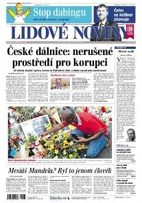 Obálka e-magazínu Lidové noviny 10.12.2013