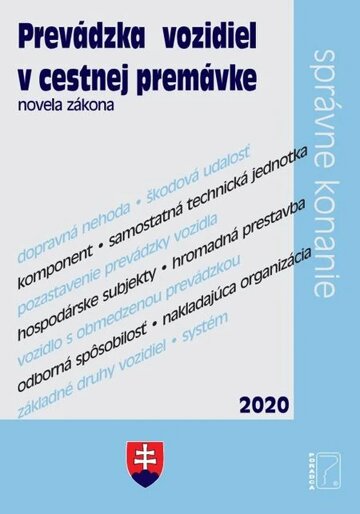 Obálka knihy Prevádzka vozidiel v cestnej premávke