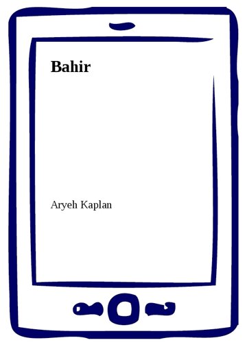 Obálka knihy Bahir