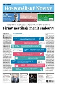 Obálka e-magazínu Hospodářské noviny 126 - 1.7.2014