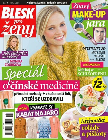 Obálka e-magazínu Blesk pro ženy 9.3.2015