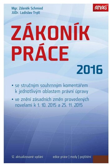 Obálka e-magazínu Zákoník práce 2016